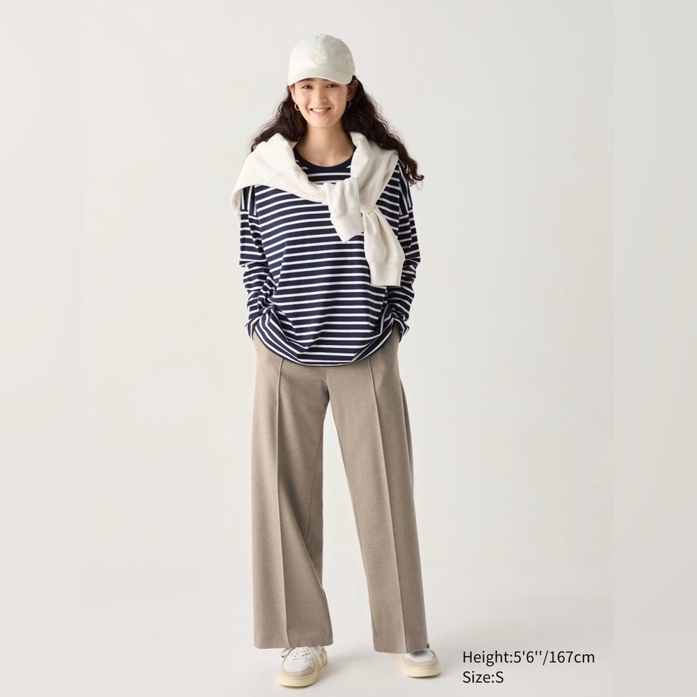 Uniqlo Brushed Jersey Wide Pants